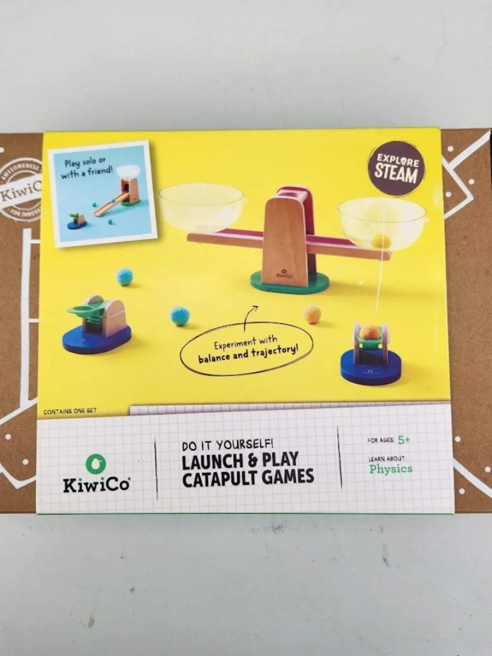 NEW KiwiCo Launch & Play Catapult Games STEM Science Kit Set Physics Launcher Ki